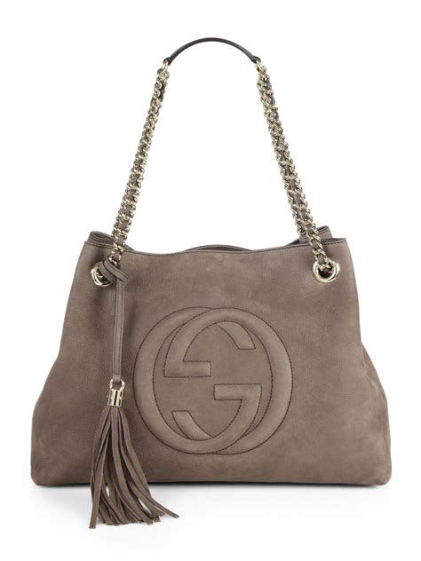 gucci bag suède|gucci shoulder tote bag.